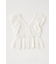 EYELET CAPSLEEVE ブラウス