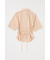 STRIPE BACK LACE UP シャツ