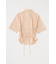 STRIPE BACK LACE UP シャツ