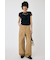 LACE LAYERED OPEN NECK トップス