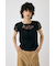 LACE LAYERED OPEN NECK トップス