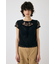 LACE LAYERED OPEN NECK トップス