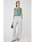 LACE LAYERED OPEN NECK トップス
