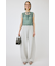 LACE LAYERED OPEN NECK トップス