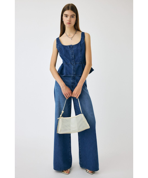 square neck デニム　ビスチェ MOUSSY | SQUARE NECK デニム ビスチェ (シャツ・ブラウス