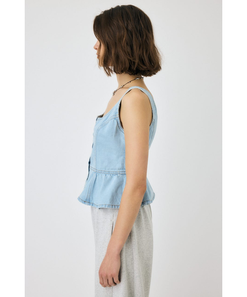 SQUARE NECK デニム ビスチェ｜マウジーの通販｜&mall（アンド