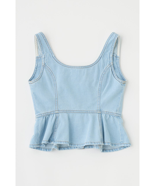 SQUARE NECK デニム ビスチェ｜マウジーの通販｜&mall（アンド
