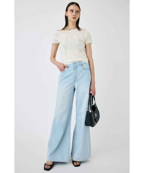 【新品】 マウジー NECK STRAP ジャガード TEE トップス ブラウス MOUSSY | NECK STRAP ジャガード TEE (ニット ) |SHEL'TTER WEBSTORE