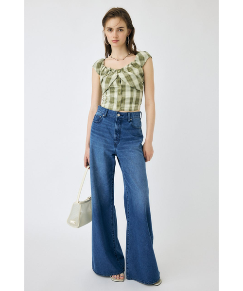 MOUSSY LAYERED GATHERED CHECK ブラウス LAYERED GATHERED CHECK ブラウス｜マウジーの通販｜&mall
