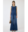 BACK SLIT DENIM  オールインワン