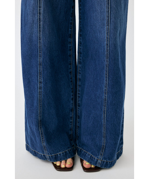 BACK SLIT DENIM オールインワン｜マウジーの通販｜&mall（アンド