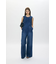 BACK SLIT DENIM  オールインワン
