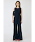 BACK SLIT DENIM  オールインワン
