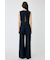 BACK SLIT DENIM  オールインワン