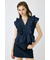 SHIRRING RUFFLE PEPLUM トップス BLU