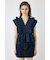 SHIRRING RUFFLE PEPLUM トップス BLU
