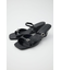 DOUBLE BELTED WEDGE サンダル