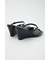 DOUBLE BELTED WEDGE サンダル