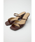 DOUBLE BELTED WEDGE サンダル