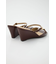 DOUBLE BELTED WEDGE サンダル