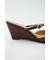 DOUBLE BELTED WEDGE サンダル