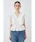 SHIRRING RUFFLE PEPLUM トップス