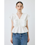 SHIRRING RUFFLE PEPLUM トップス