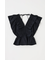 SHIRRING RUFFLE PEPLUM トップス