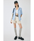 DENIM タック ショーツ