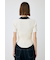 ZIP UP RIB KNIT H／S シャツ