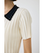 ZIP UP RIB KNIT H／S シャツ