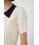 ZIP UP RIB KNIT H／S シャツ