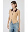 ZIP UP RIB KNIT H／S シャツ