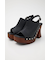 【ViVi掲載】PLATFORM WOOD サンダル