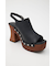 【ViVi掲載】PLATFORM WOOD サンダル