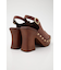 【ViVi掲載】PLATFORM WOOD サンダル