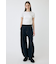 PIN TUCK COCOON STRAIGHT