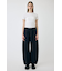 PIN TUCK COCOON STRAIGHT
