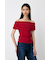 SHEER OFF SHOULDER トップス