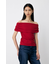 SHEER OFF SHOULDER トップス