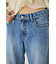 KNEE SLIT WIDE ストレート デニム