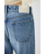 KNEE SLIT WIDE ストレート デニム
