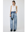 TUCKED WAIST LOOSE ストレートデニム