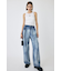 TUCKED WAIST LOOSE ストレートデニム
