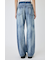 TUCKED WAIST LOOSE ストレートデニム
