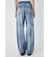 TUCKED WAIST LOOSE ストレートデニム