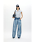 TUCKED WAIST LOOSE ストレートデニム