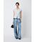 TUCKED WAIST LOOSE ストレートデニム