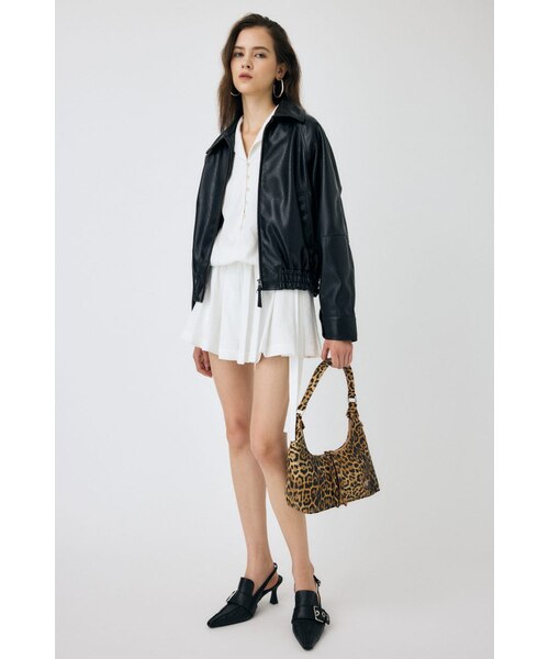 F／LEATHER GATHER ブルゾン｜マウジーの通販｜&mall（アンドモール