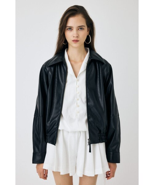 F／LEATHER GATHER ブルゾン｜マウジーの通販｜&mall（アンドモール